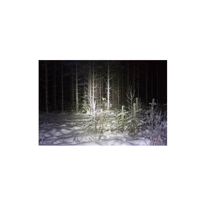 Eftersökslampa med extra starkt ljus