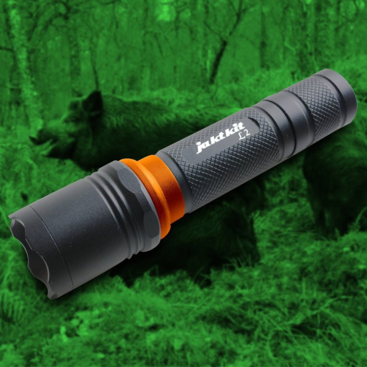 Tactical flashlight L2-G Green jaktkit
